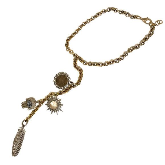 Custom Made Charm Statement Necklace with Removable/Changeable Adornments - Picture 5 of 11